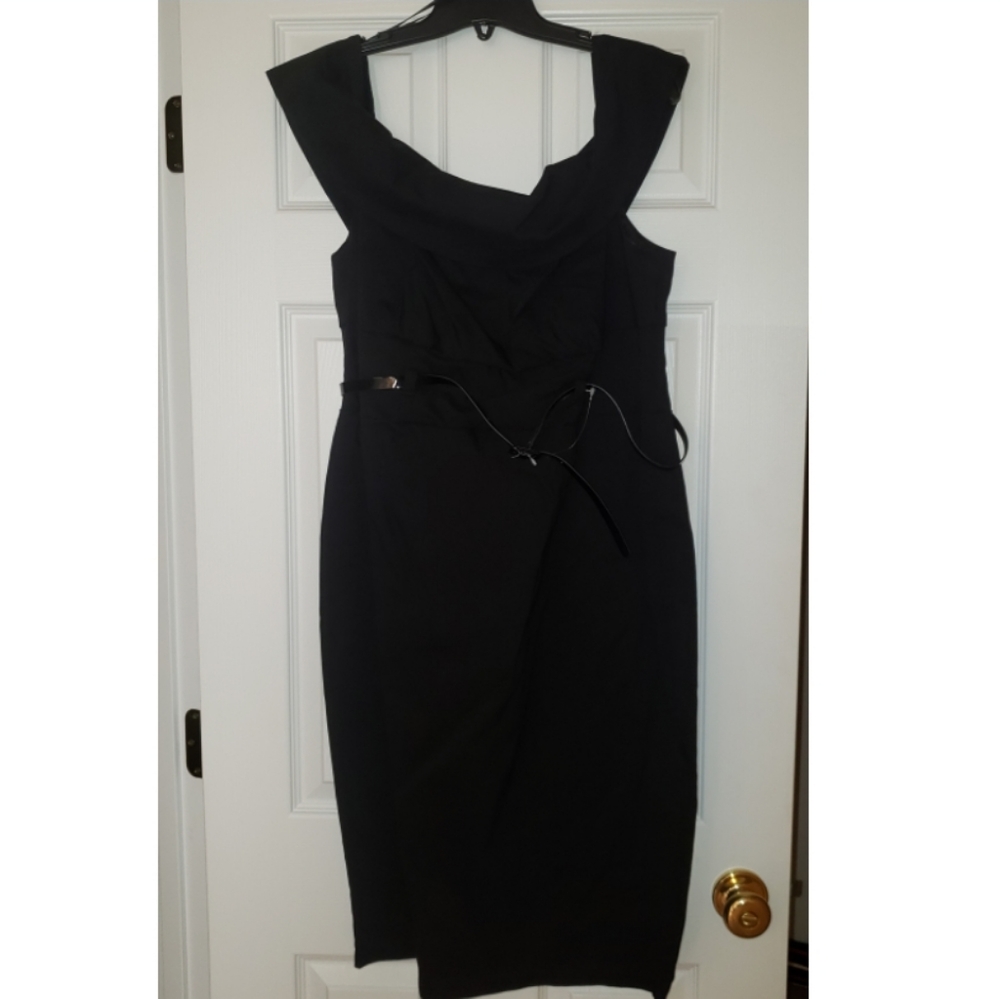Off-the-Shoulder Black Dress